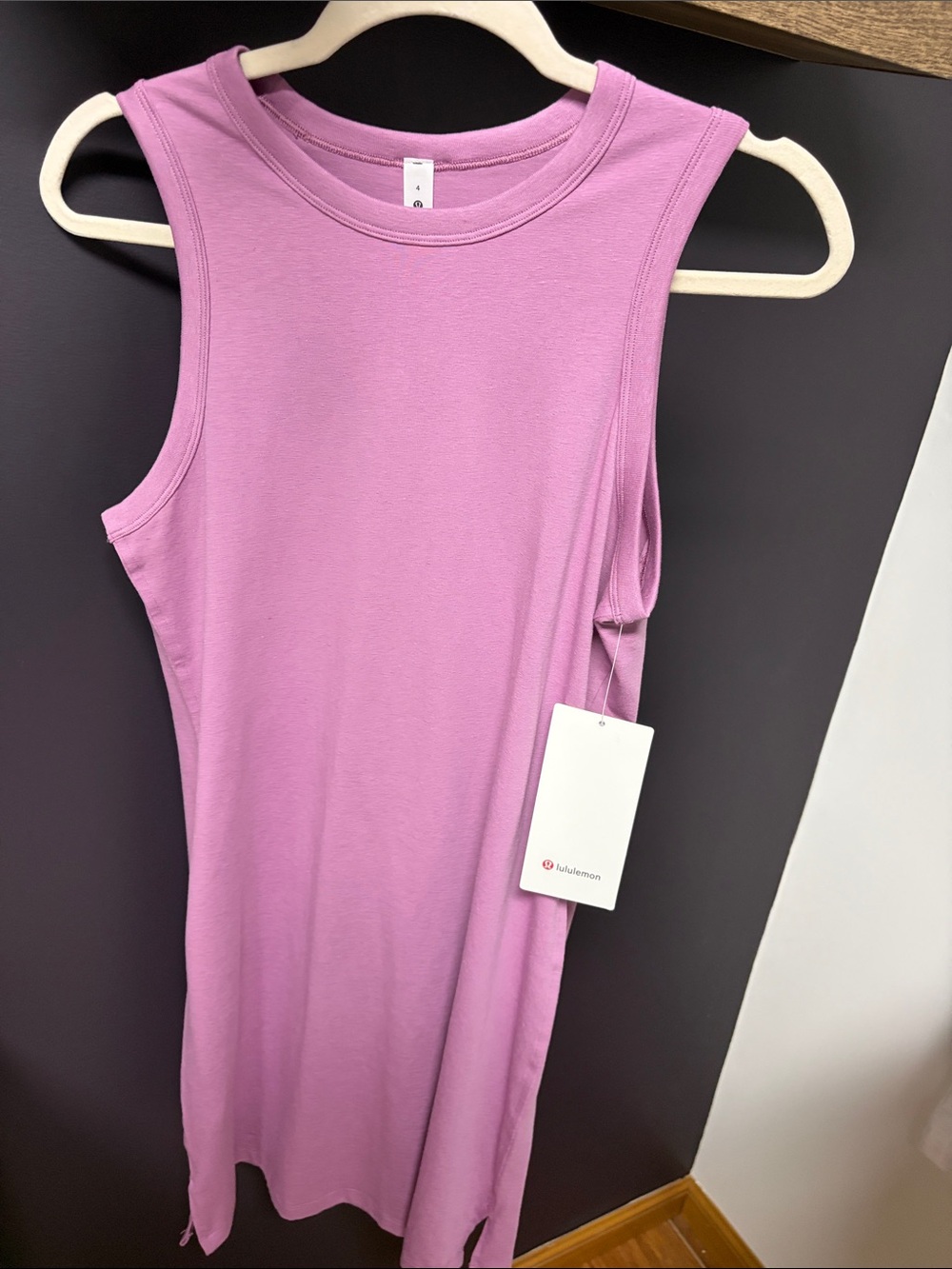 lululemon athletica Sleeveless Tank Dress in Light Pink!! NWT